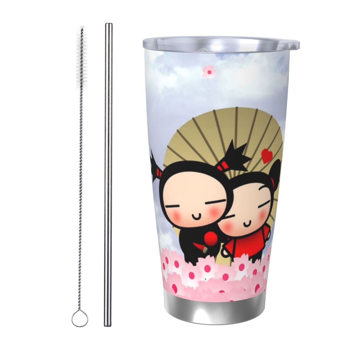 Flask Stainless Steel - Cute Cartoon Pucca 20oz Cangkir Kopi