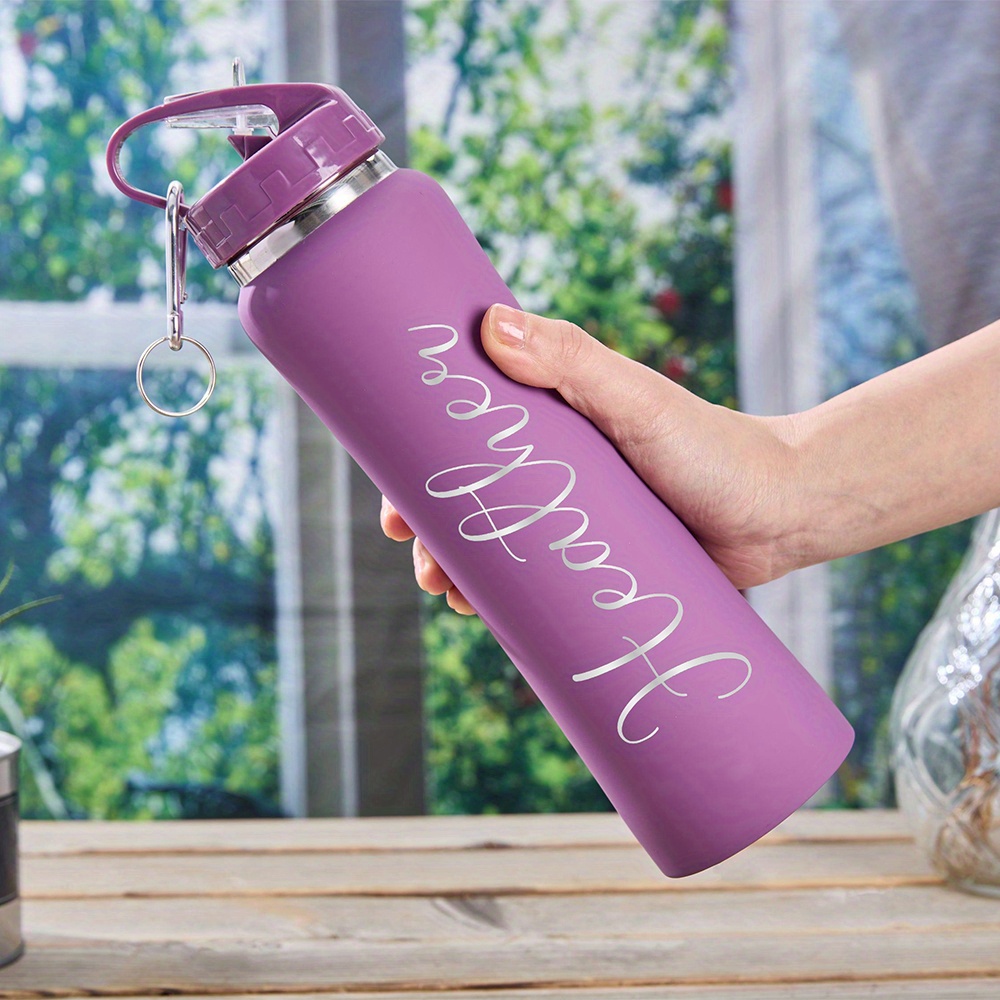 Flask Stainless Steel - Nama Kustomisasi yang Dipersonalisasi: Botol Air
