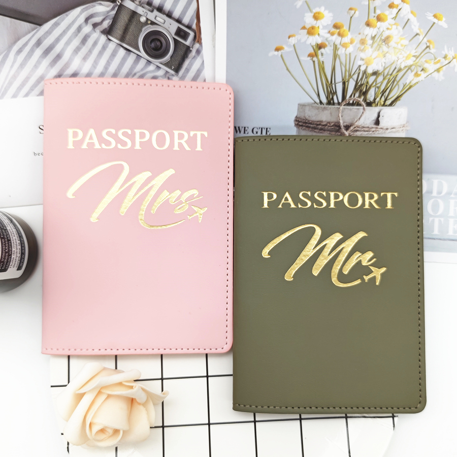 Men'S Accessories Wallet - 2PCS Satu Set Sampul Paspor Kulit
