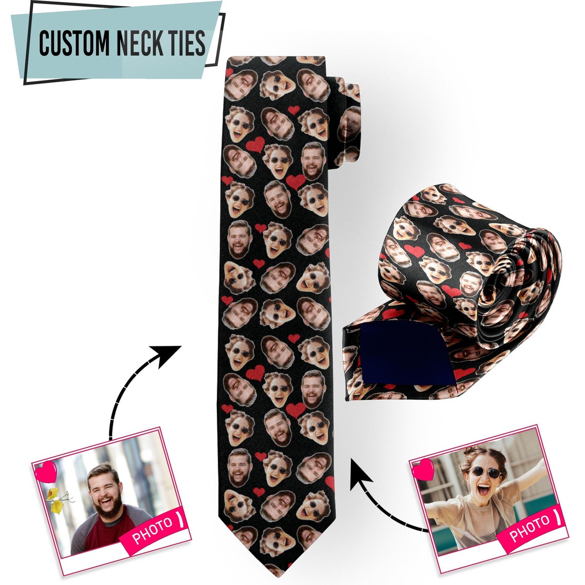 Men Accessories Photos - Personalisasi Foto Anda Dasi Wajah Hewan