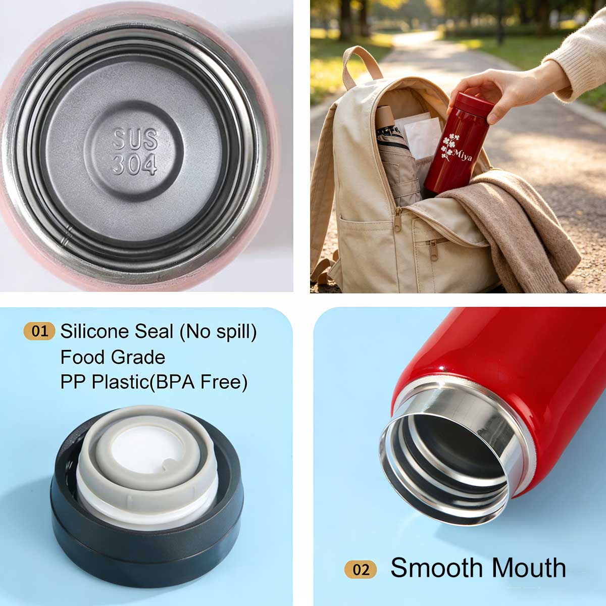 Botol Termos Saku Tipis Berbah - Flask Stainless Steel ulasan dan harga