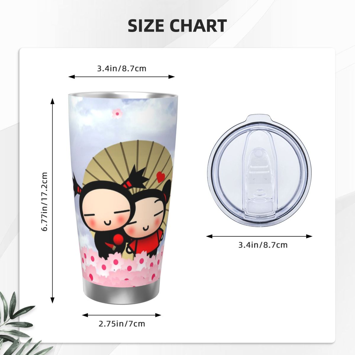 Cute Cartoon Pucca 20oz Cangki - Flask Stainless Steel ulasan dan harga
