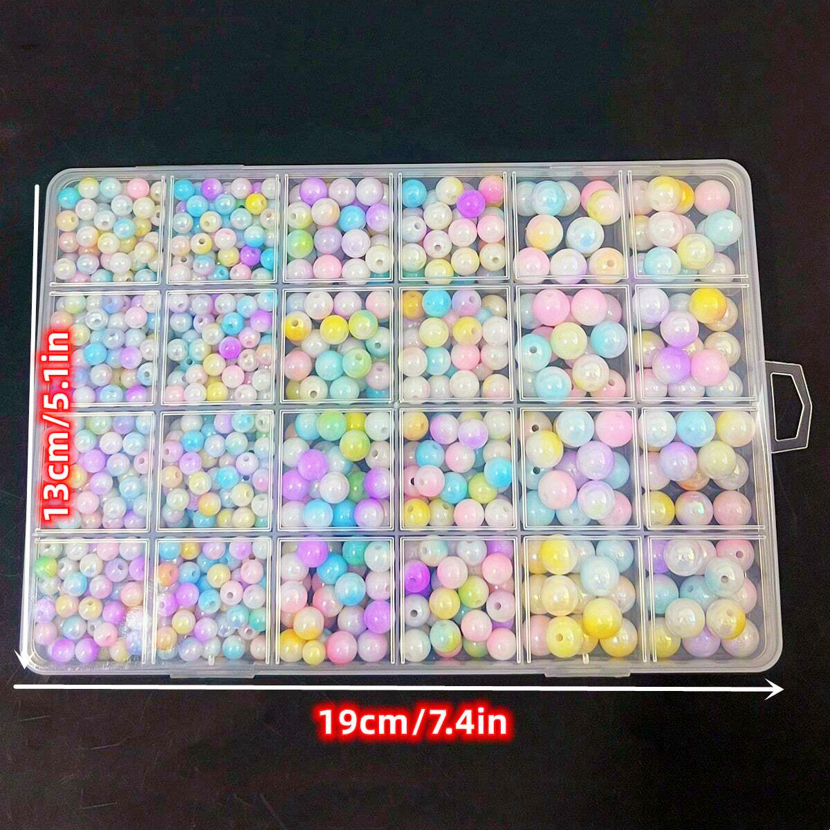 800pcs/24 kotak set manik-mani - Bracelet Beaded Men ulasan dan harga