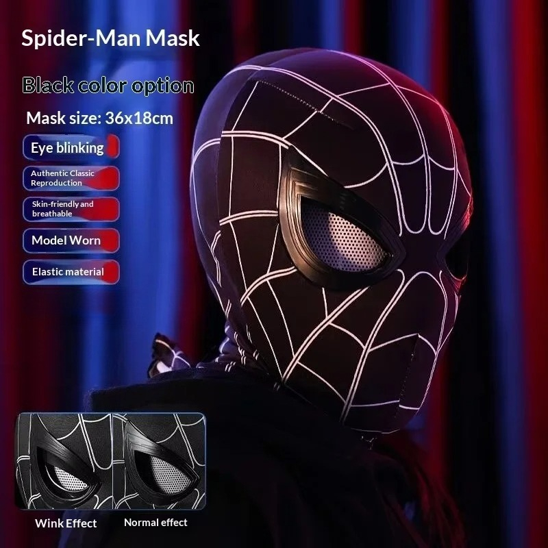 Topeng Spider-Man dengan Mata  - Men'S Accessories Display ulasan dan harga