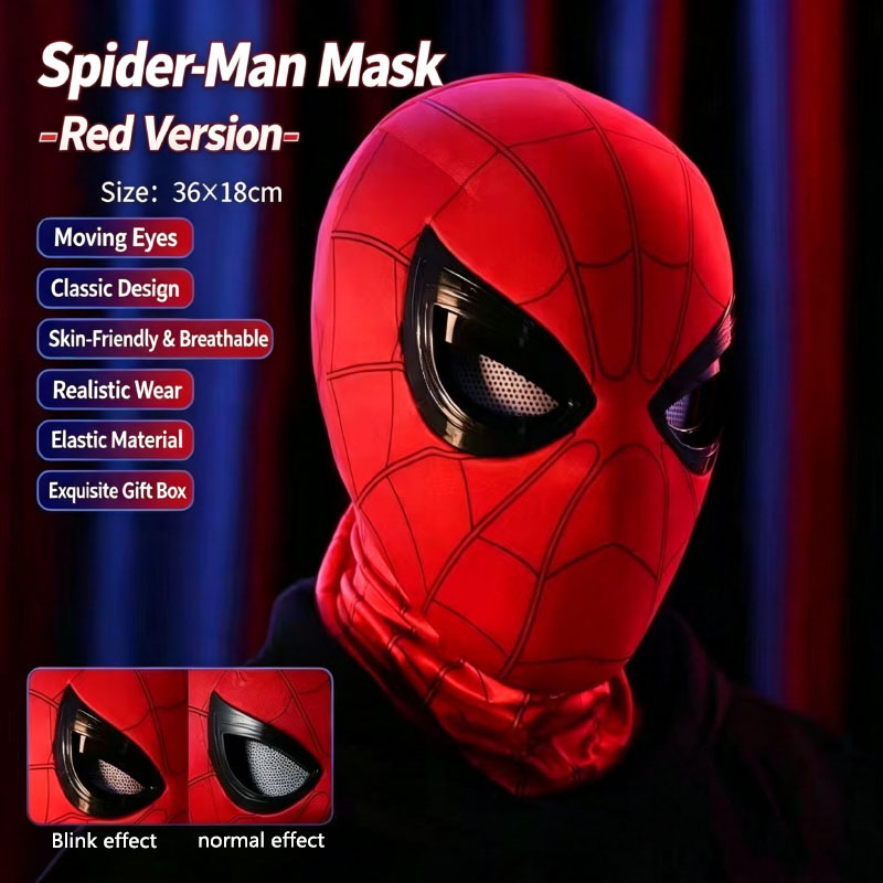 Topeng Spider-Man Dengan Mata  - Men'S Accessories Display ulasan dan harga