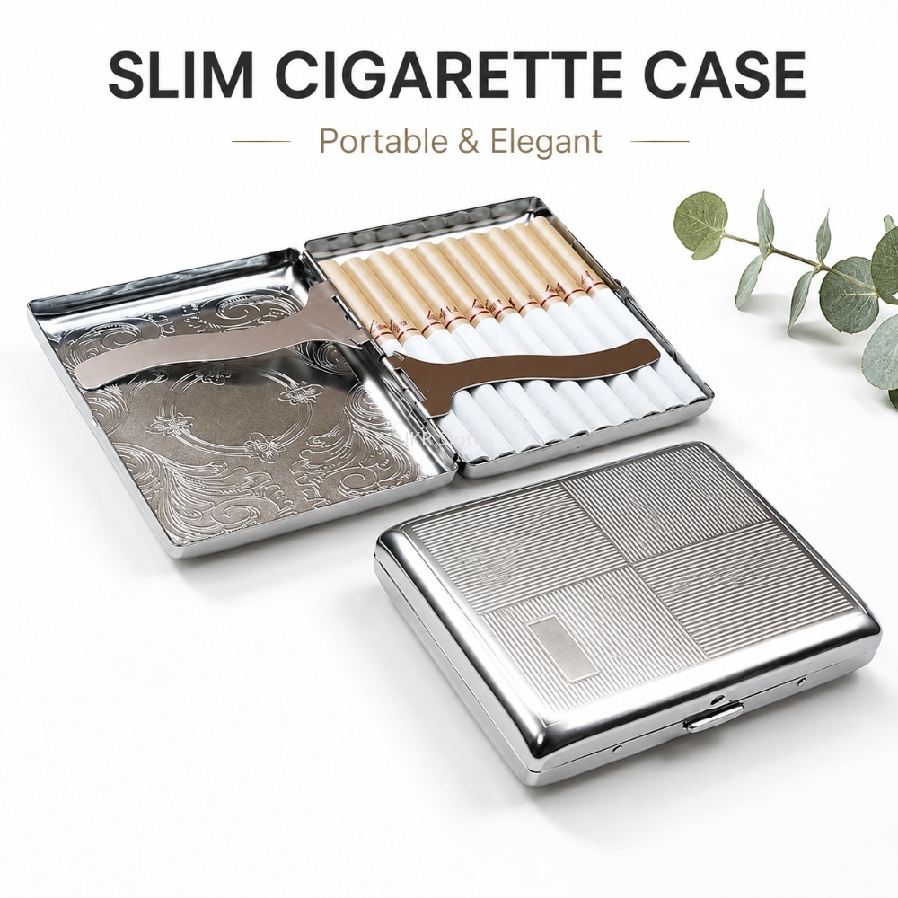 Kotak Rokok Stainless Steel Be - Men Accessories Usa ulasan dan harga