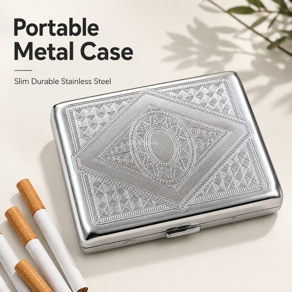 Kotak Rokok Stainless Steel Be - Men Accessories Usa ulasan dan harga