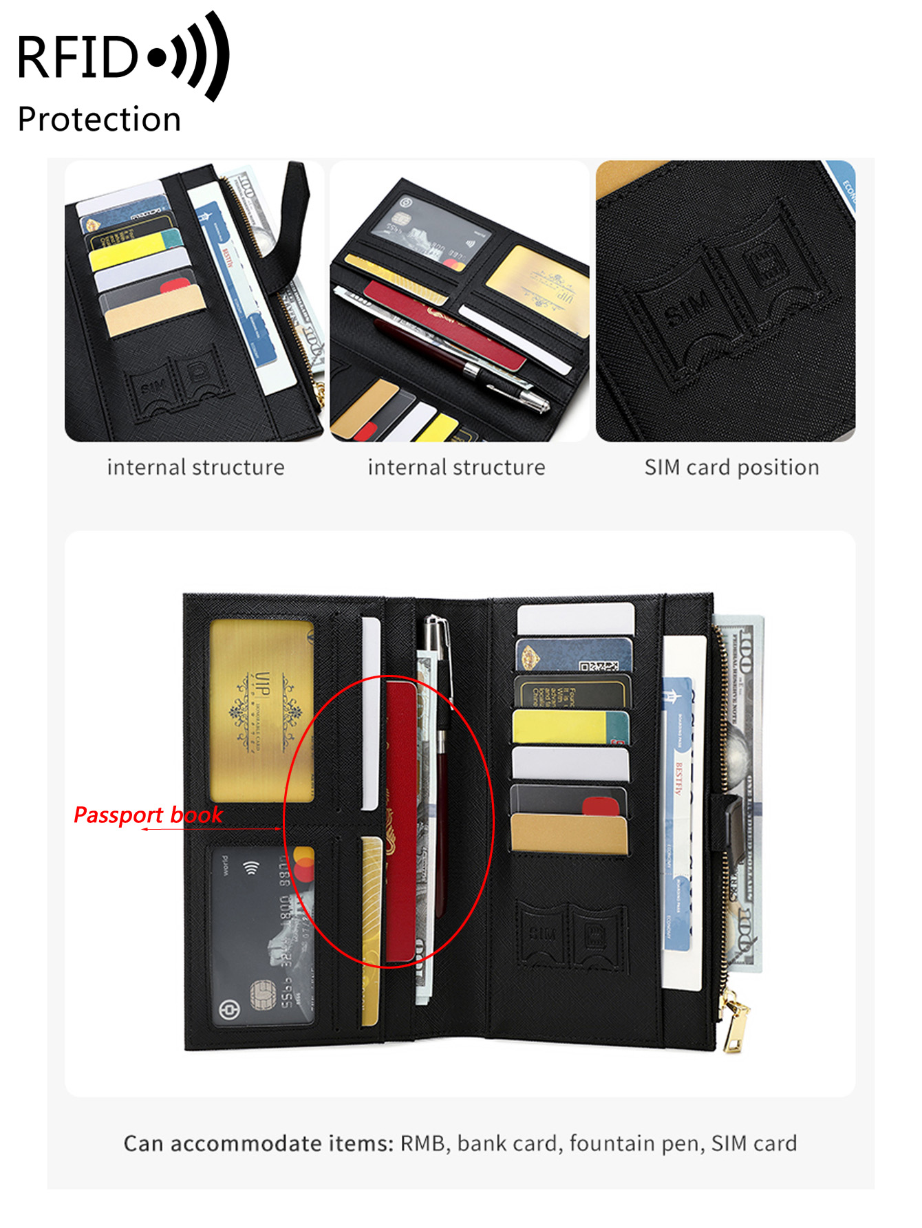 Sampul Paspor Perjalanan RFID  - Men'S Accessories Wallet ulasan dan harga