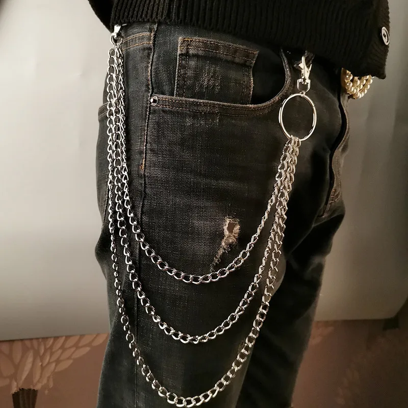 Sabuk Rantai Logam Punk dengan - Men'S Accessories Wallet ulasan dan harga