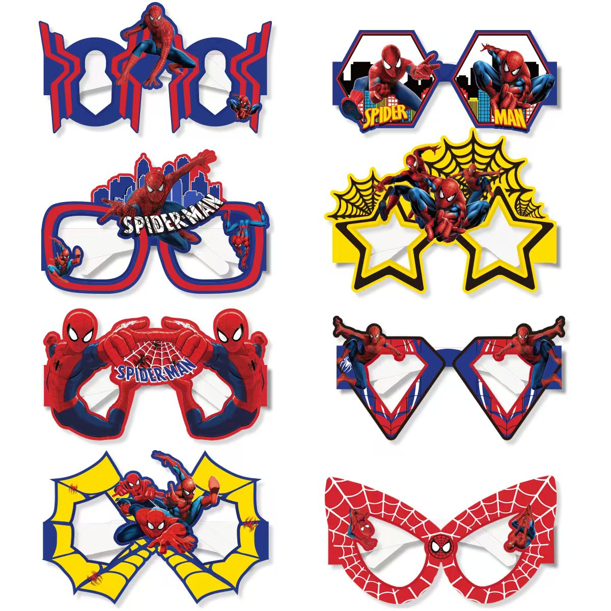 8 Buah Kacamata Kertas Spider- - Men Accessories Photos ulasan dan harga
