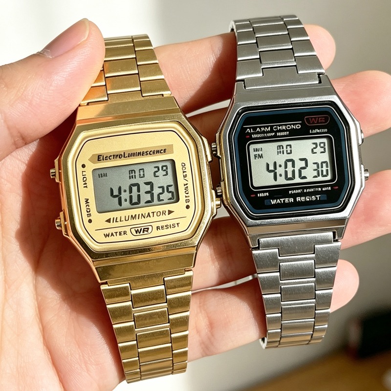 F91W Jam Tangan Tahan Air Retr - Men'S Accessories Display ulasan dan harga