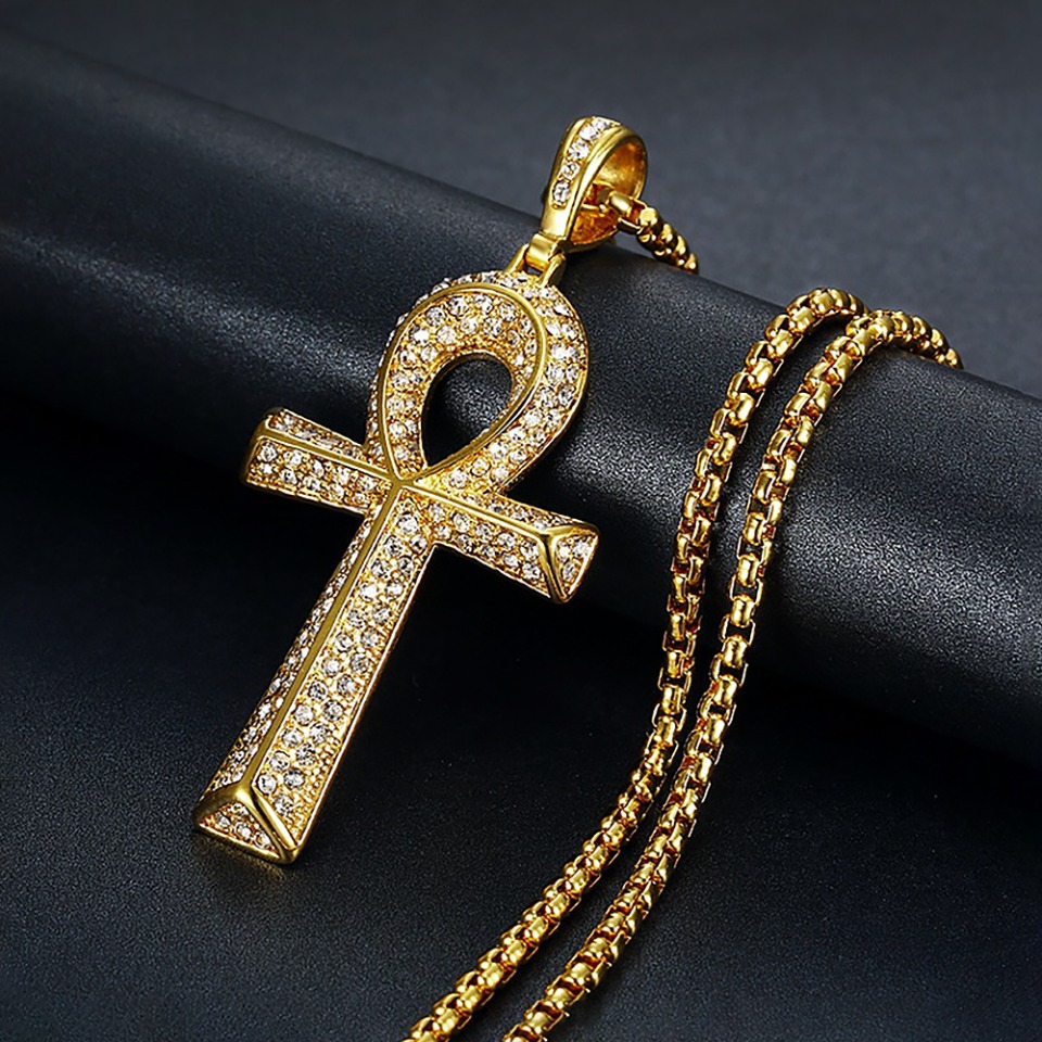 Kalung Liontin Salib Ankh Baja - Men'S Accessories Jewelry Egypt ulasan dan harga