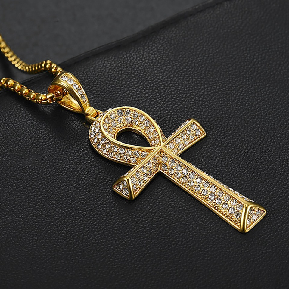Kalung Liontin Salib Ankh Baja - Men'S Accessories Jewelry Egypt ulasan dan harga