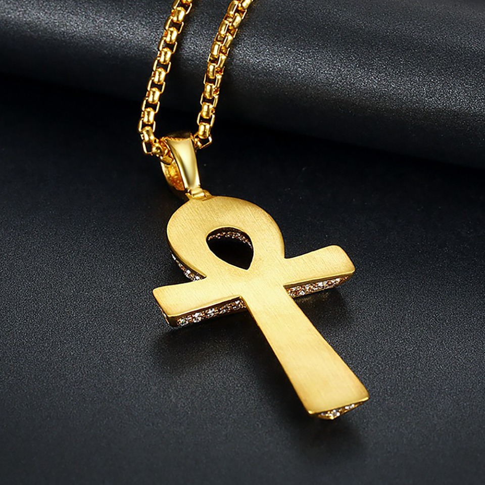 Kalung Liontin Salib Ankh Baja - Men'S Accessories Jewelry Egypt ulasan dan harga