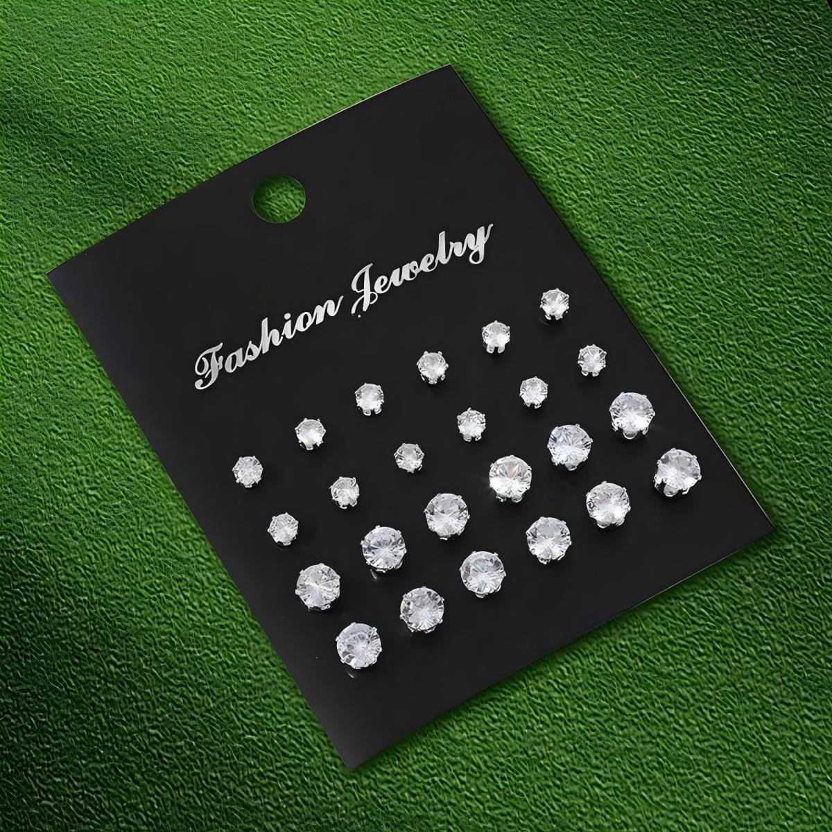 12 Pasang Anting Mutiara Simul - Men Accessories Combo Gift ulasan dan harga