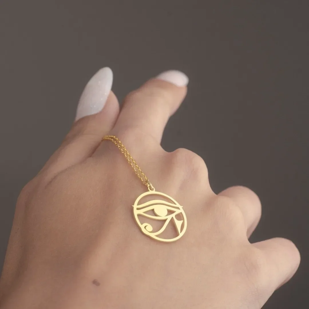Baja nirkarat mata bulat Horus - Men'S Accessories Jewelry Egypt ulasan dan harga