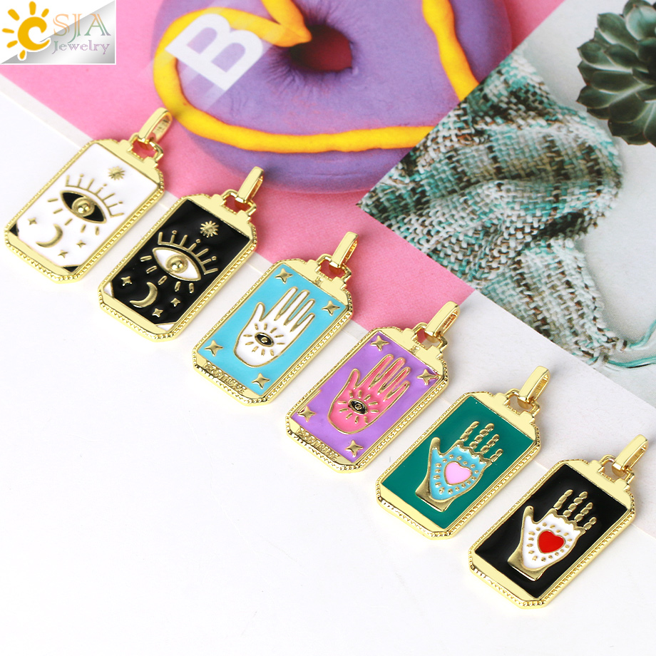 Liontin kartu Tarot Enamel unt - Men Accessories Evil Eye ulasan dan harga
