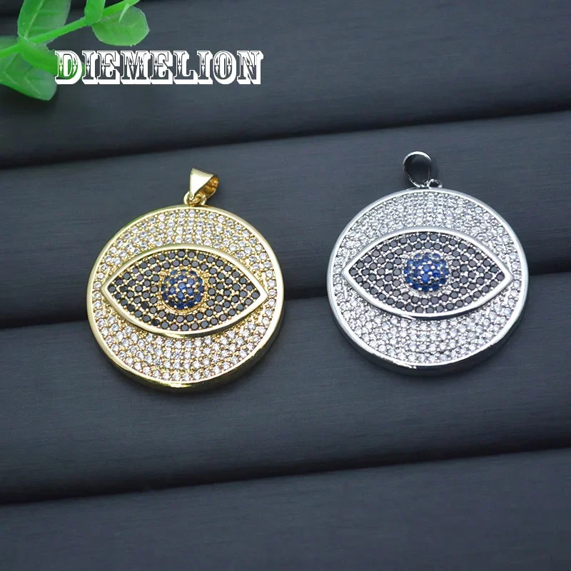 Liontin Mata Jahat Biru Zirkon - Men Accessories Evil Eye ulasan dan harga