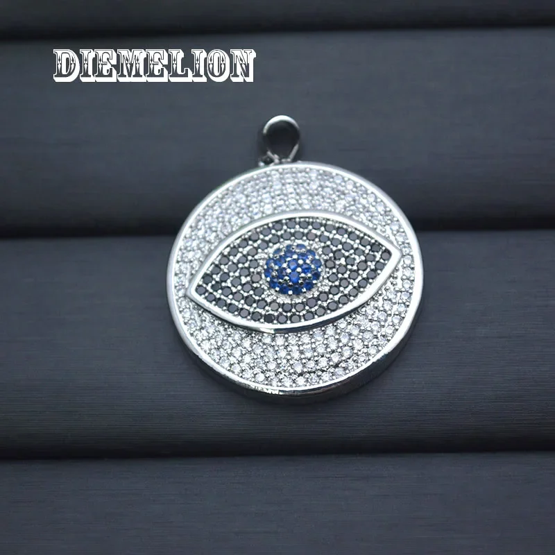 Liontin Mata Jahat Biru Zirkon - Men Accessories Evil Eye ulasan dan harga