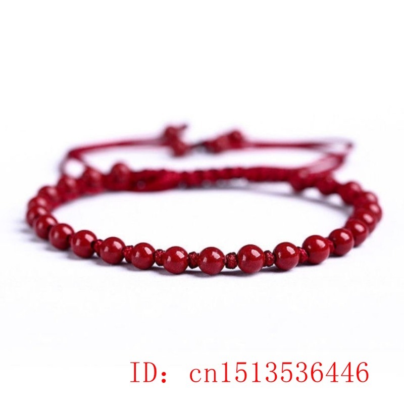 Disesuaikan merah alami Cinnab - Bracelet Beaded Men ulasan dan harga