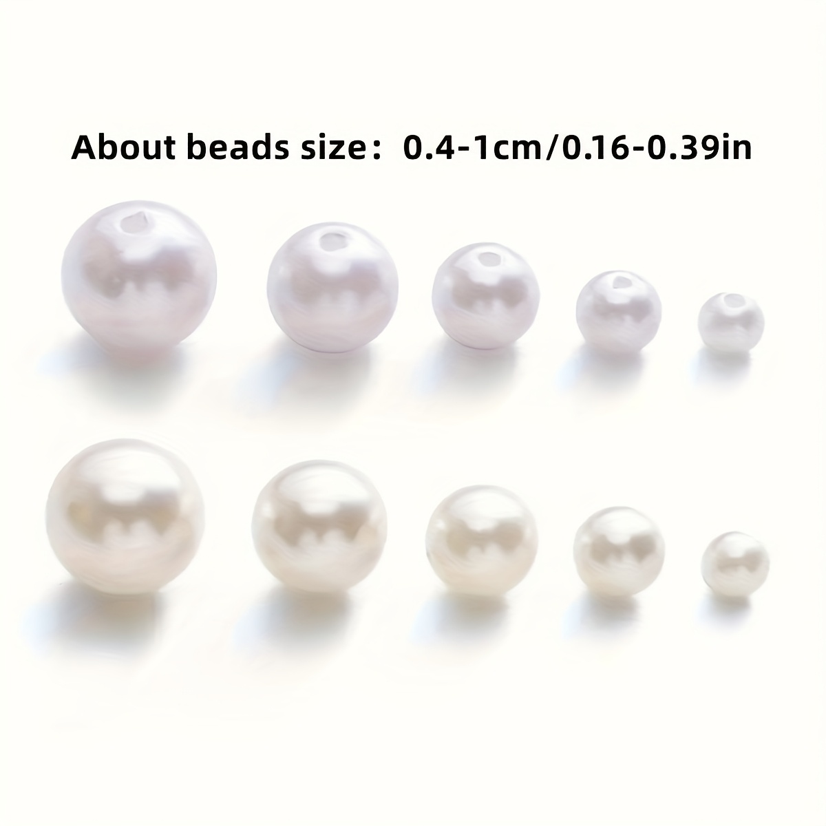 1388pcs 4/6/8/10mm Hitam, Puti - Bracelet Beaded Men ulasan dan harga