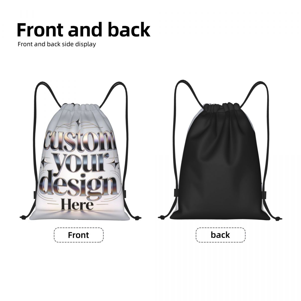 Tas Ransel Serut dengan Teks L - Men Accessories Photos ulasan dan harga