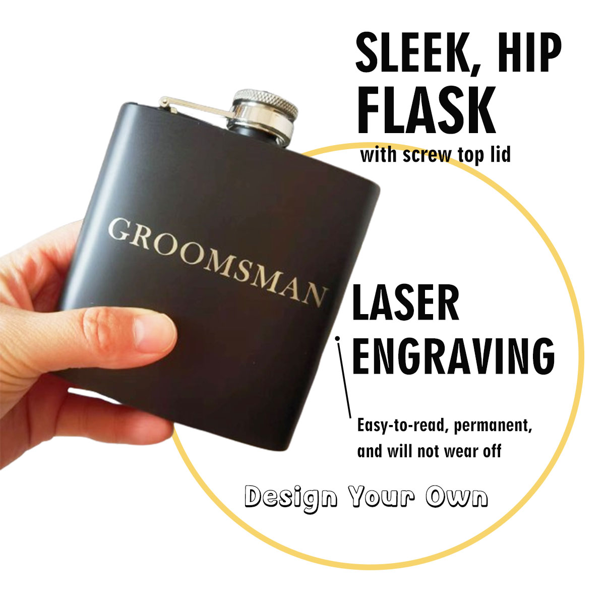 Botol Ukiran Kustom untuk Pria - Flask Stainless Steel ulasan dan harga