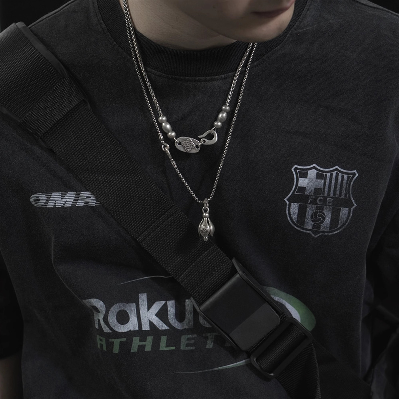 Kalung Liontin Bunga Teratai A - Men'S Accessories Instagram ulasan dan harga