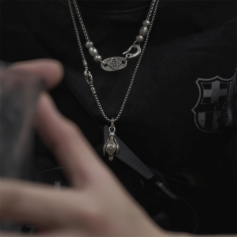 Kalung Liontin Bunga Teratai A - Men'S Accessories Instagram ulasan dan harga