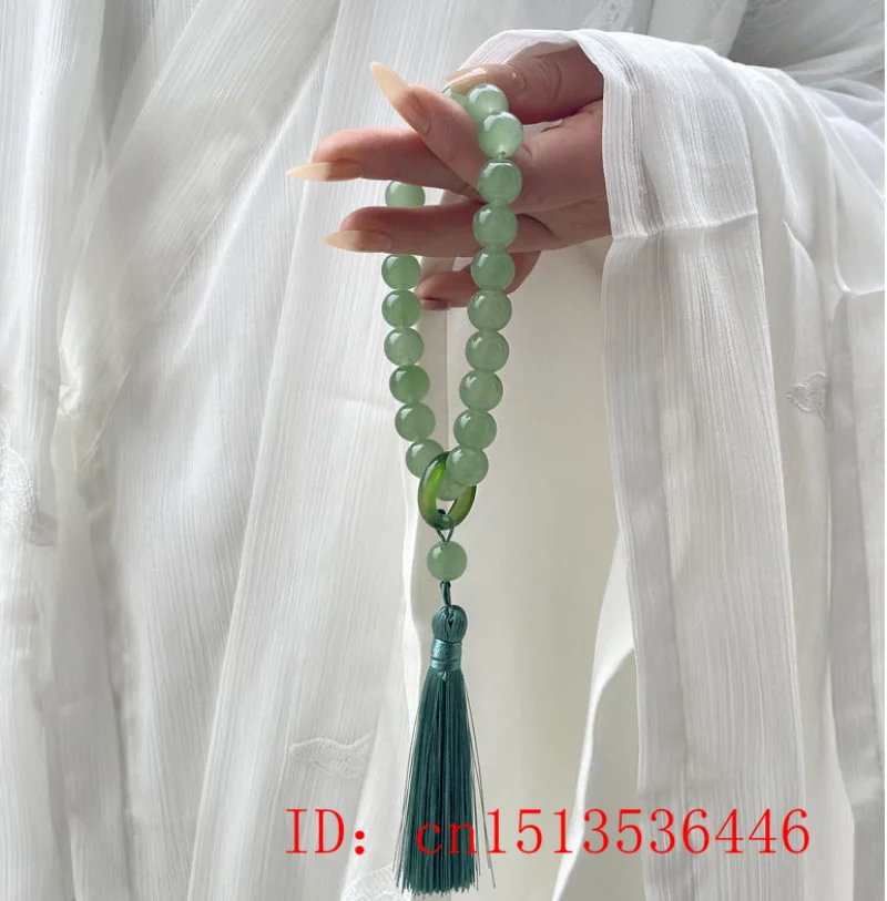 Batu giok hijau 12mm manik-man - Bracelet Beaded Men ulasan dan harga